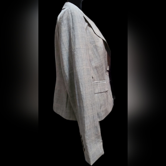 Ann Taylor Loft size 10 gray blazer - Picture 4 of 10
